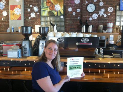 Cathy Walsh, owner of Arabica Coffee in Portland